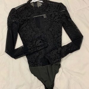 Black Lace Bodysuit